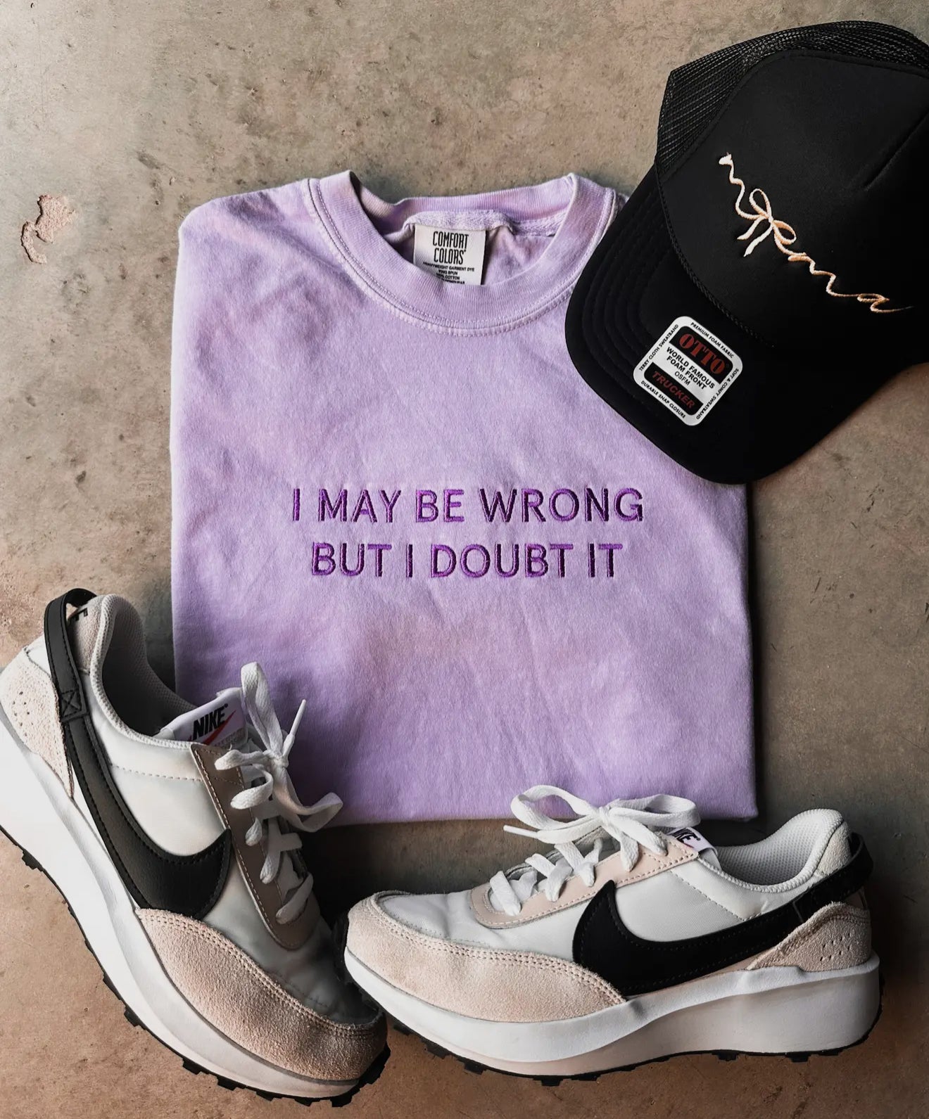 I may be wrong embroidered tee pre-order