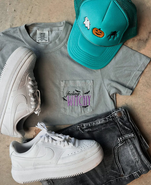 Feeling Witchy Embroidered Tee pre-order