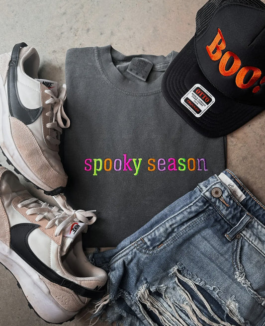 Spooky Season Embroidered Tee pre-order