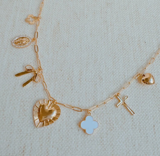 Bulky Heart Charm necklace pre-order