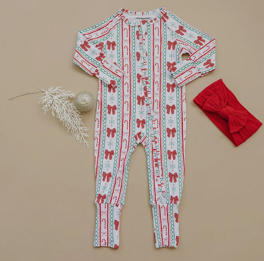 Retro Candy Cane Bamboo Zippy pre-order