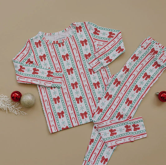 Retro Candy Cane Bamboo 2 pc set pre-order