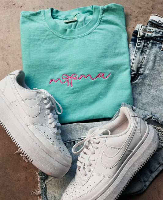 Mama Embroidered Tee pre-order