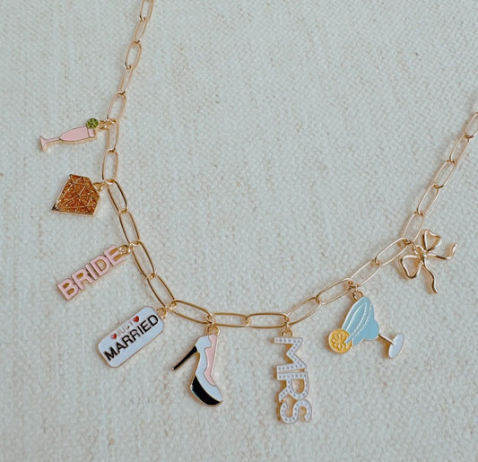Mrs.Bride charm necklace pre-order