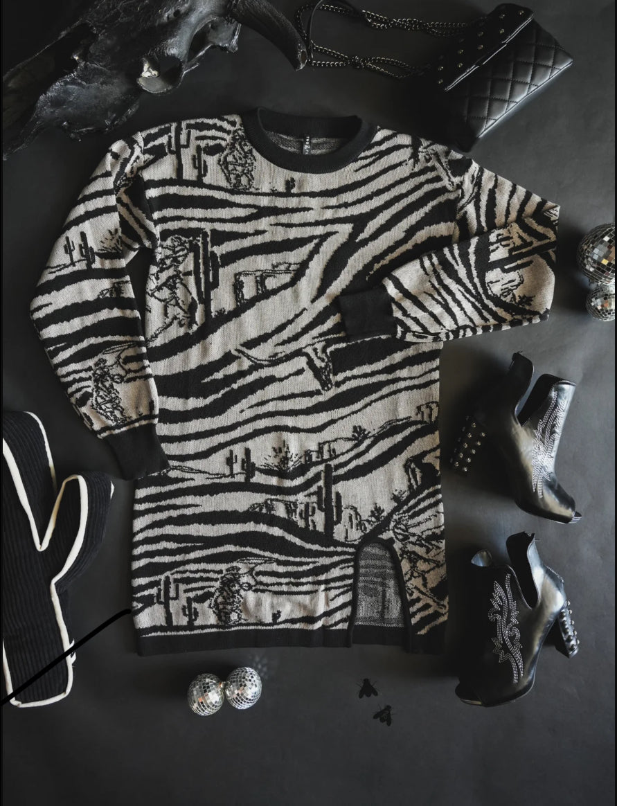 Wild west sweater dress