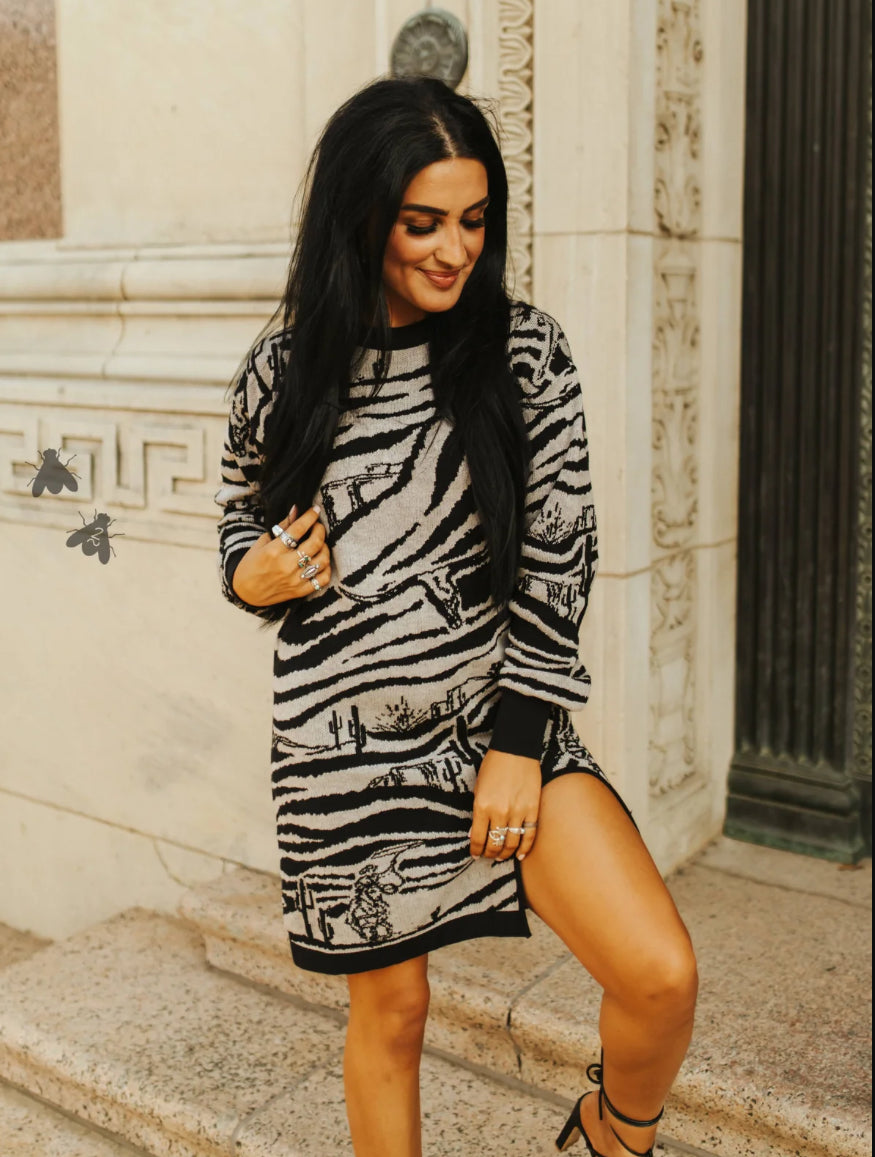 Wild west sweater dress