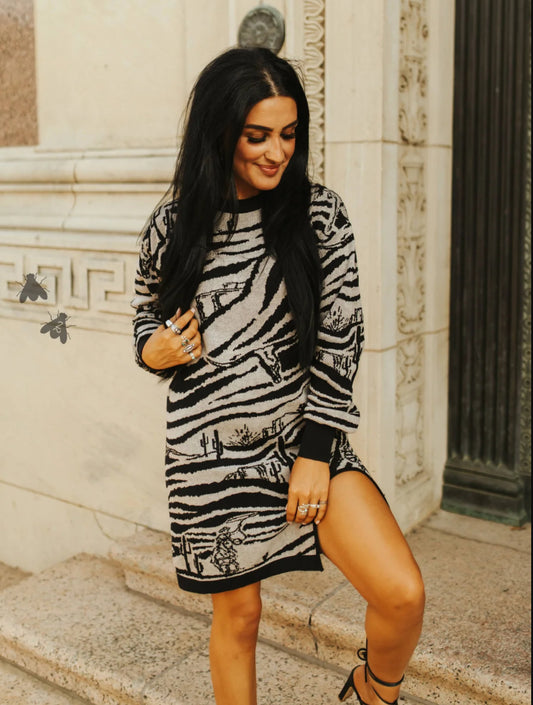 Wild west sweater dress