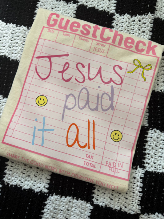 Jesus Paid it all CC Tee